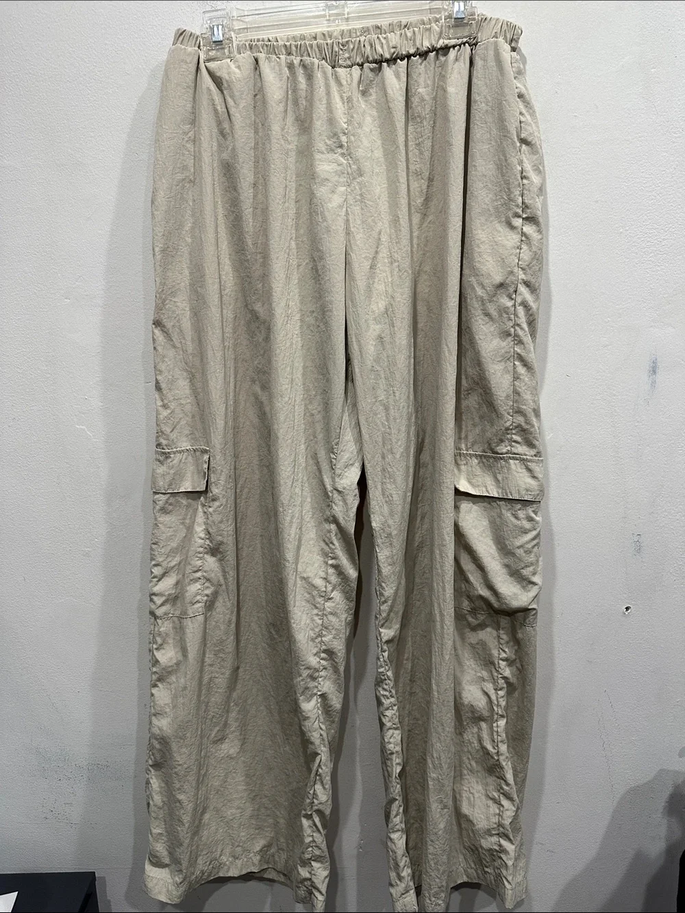 bec & bridge Adrianna parachute pants off white cream pockets size 10 y2k 90s
